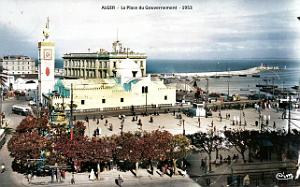 Alger - Place du Gouvernement en 1953